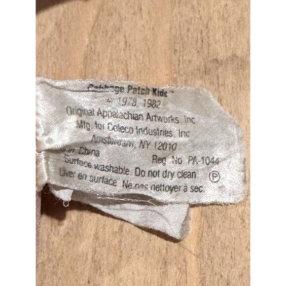 VTG 1982  Cabbage Patch Kids Preemie doll tuft Hair Blue green Eyes dimple - Picture 13 of 14